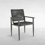 Harbor N-dura Resin Wicker Outdoor Arm Chair - Image 3