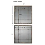 Saragano Square Mirrors, S/2 - Image 5