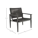 Harbor N-dura Resin Wicker Outdoor Lounge Chair - Image 6