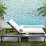 Harbor N-dura Resin Wicker Outdoor Left Arm Chaise Lounge - Image 4