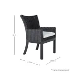 Montecito N-dura Resin Wicker Outdoor Woven Arm Chair