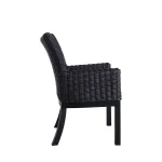 Montecito N-dura Resin Wicker Outdoor Woven Arm Chair - Image 4
