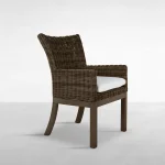 Montecito N-dura Resin Wicker Outdoor Woven Arm Chair - Image 9