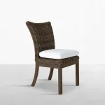 Montecito N-dura Resin Wicker Outdoor Woven Side Chair - Image 4