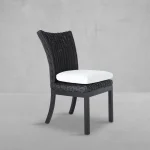 Montecito N-dura Resin Wicker Outdoor Woven Side Chair - Image 7