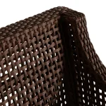 Peninsula N-dura Resin Wicker Outdoor Counter Stool 40 In. - Image 4