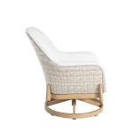 Palma N-dura Resin Wicker Outdoor Swivel Lounge Chair - Image 5