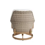 Palma N-dura Resin Wicker Outdoor Swivel Lounge Chair - Image 7