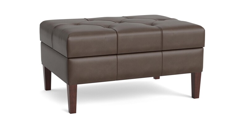 Dover Leather Rectangle Ottoman