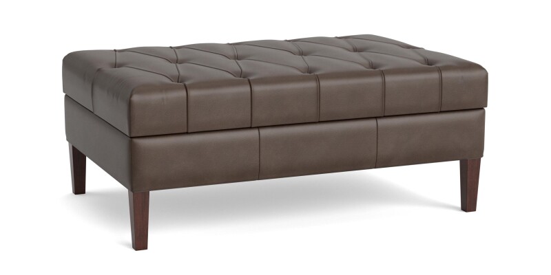 Dover Leather Rectangle Ottoman