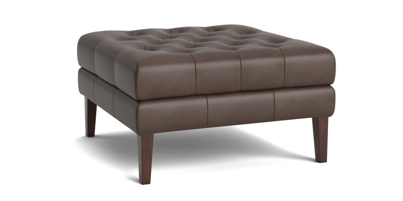 Danbury Leather Ottoman