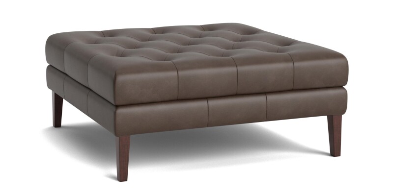 Danbury Leather Ottoman