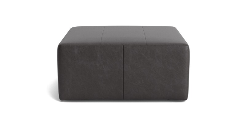 14063838L53-101295078 Kelly Leather Square Ottoman - Image 1