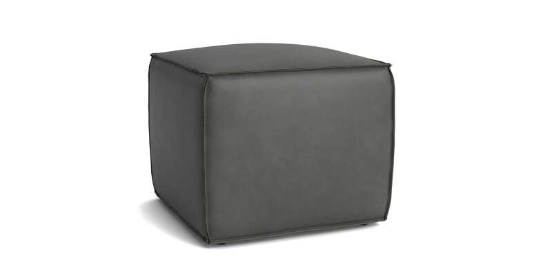 Rhonda Square Leather Ottoman