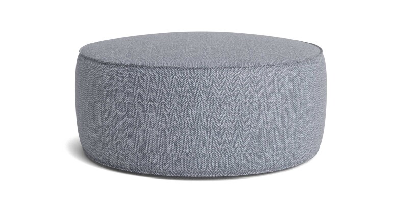 140840R27-101342954 Rhonda Round Ottoman - Image 1