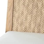 Savannah N-dura Resin Wicker Outdoor Teak Side Chair - Image 5