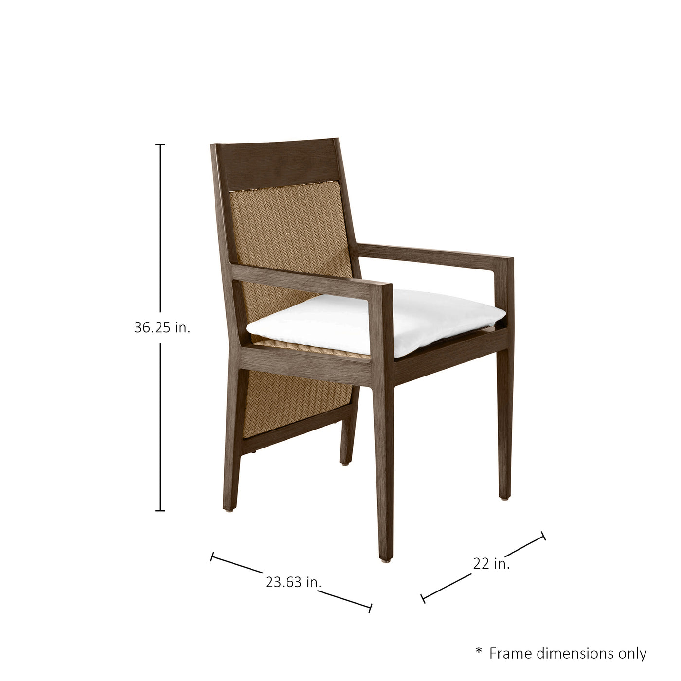 Savannah N-dura Resin Wicker Outdoor Arm Chair