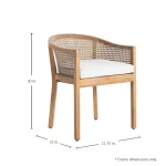 Playa N-dura Ultra Resin Wicker Outdoor Arm Chair - Image 3