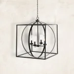 Cullen Stainless Steel Square Chandelier 29.5 In. D X 33.5 In. H - Image 3