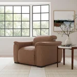 Camden Leather Power Recliner with Power Headrest - Image 3
