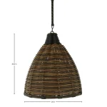 Prescott N-dura Resin Wicker Chandelier 24.75 In. D X 26.75 In. H