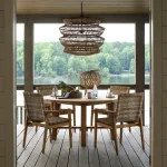Mckenna N-dura Resin Rattan Geometric Chandelier 33.5 In. D X 29.63 In. H