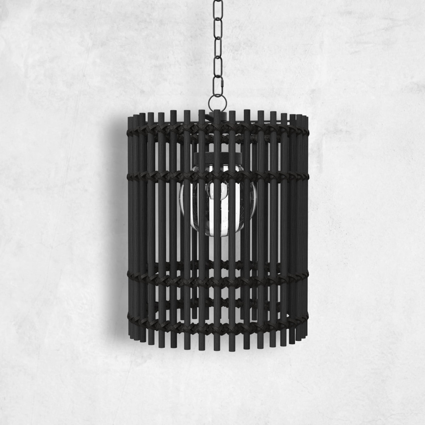 Sherman N-dura Resin Rattan Pendant Light18 In. D X 21 In. H