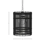 Sherman N-dura Resin Rattan Pendant Light18 In. D X 21 In. H - Image 4
