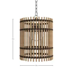 Sherman N-dura Resin Rattan Pendant Light18 In. D X 21 In. H - Image 5