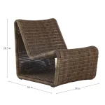 Como Resin Wicker Outdoor Lounge Chair - Image 7