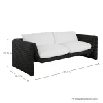 Como Resin Wicker Outdoor Sofa - Image 8