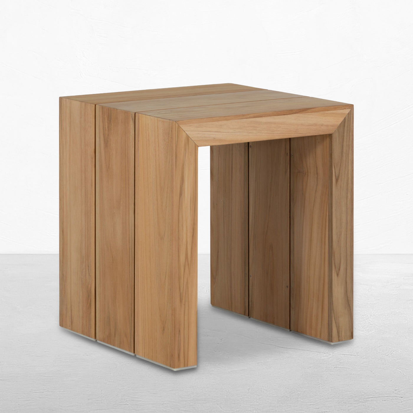 Messina Teak Square Outdoor Side Table 19. 25 In. W X 2 2.5 In. H