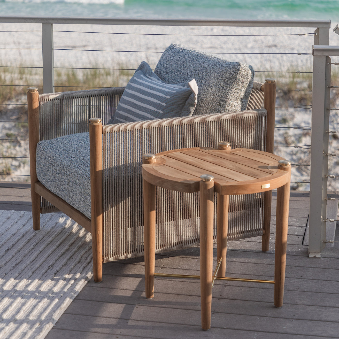 Pacifica Teak Outdoor Lounge Chair