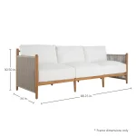 Pacifica Teak Outdoor Sofa - Image 7