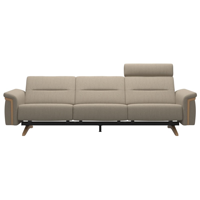 Stressless® Stella Wood 3 seater with 1 headrest