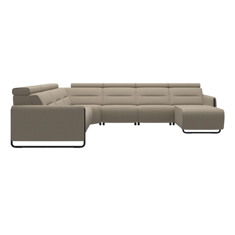 Stressless® Emily Steel 2 seater + Corner + 2 seater + Long Seat (M) (with 1 Power seat)