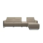 Stressless® Emily Steel 2 seater + Center + Long Seat (M) (with 1 Power seat)