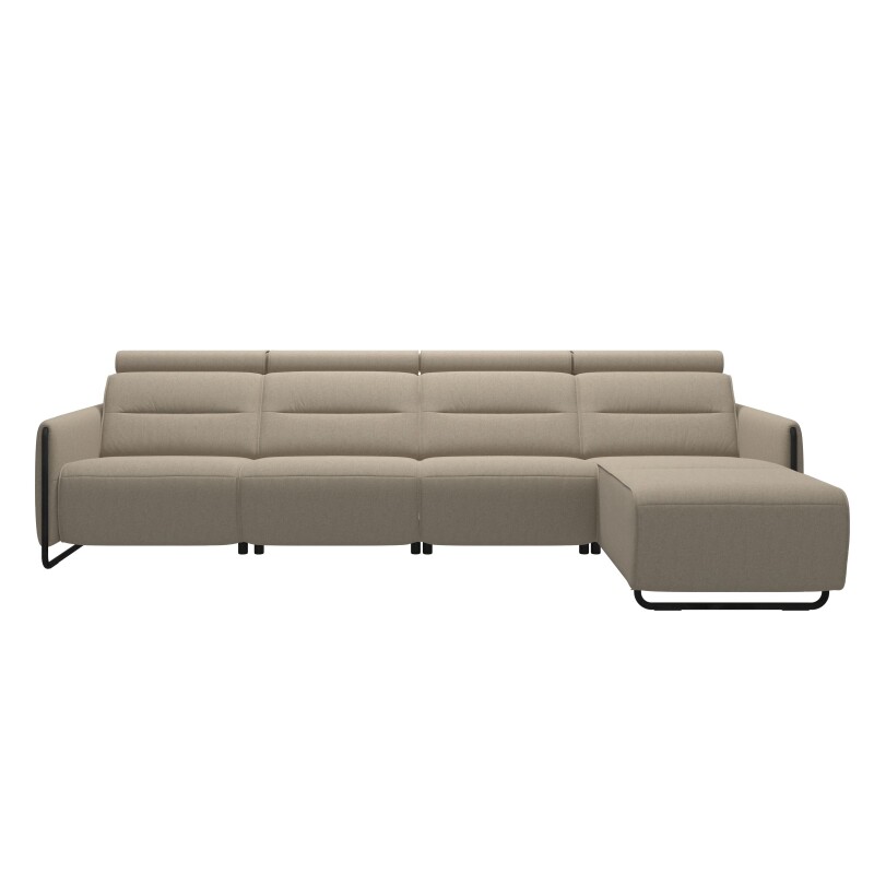 Stressless® Emily Steel 3 seater + Long Seat (M) (with 1 Power seat)