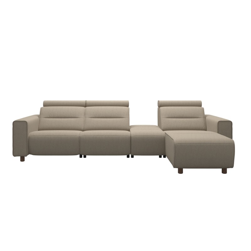 Stressless® Emily Wide arm 2 seater + Center + Long Seat (M) (with 1 Power seat)