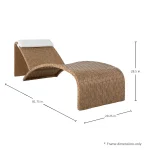 Venice N-dura Resin Wicker Outdoor Adjustable Chaise Lounge - Image 10