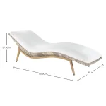 Palma N-dura Resin Wicker Chaise Lounge - Image 7