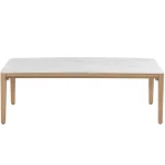 Palma Aluminum Rectangle Outdoor Nesting Coffee Table 47 In. W X 15 In. H - Image 4