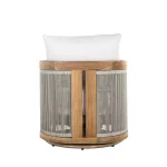 Avalon Teak Oudoor Swivel Lounge