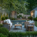 Avalon Teak Oudoor Swivel Lounge - Image 7