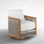 Avalon Teak Oudoor Swivel Lounge - Image 9
