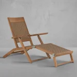 Savannah Wicker Outdoor Streamer Adjustable Chaise Lounge - Image 3