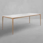 Palma Aluminum Rectangle Outdoor Table 86 In W X 29. 25 In H - Image 4