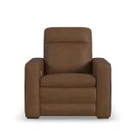 Dutch Brown Leather Power Recliner with Power Headrest & Lumbar - Image 4