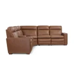 Dutch Leather Power Reclining Sectional - Image 5