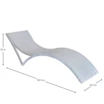 Bari N-dura Resin Wicker Outdoor Chaise Lounge - Image 5
